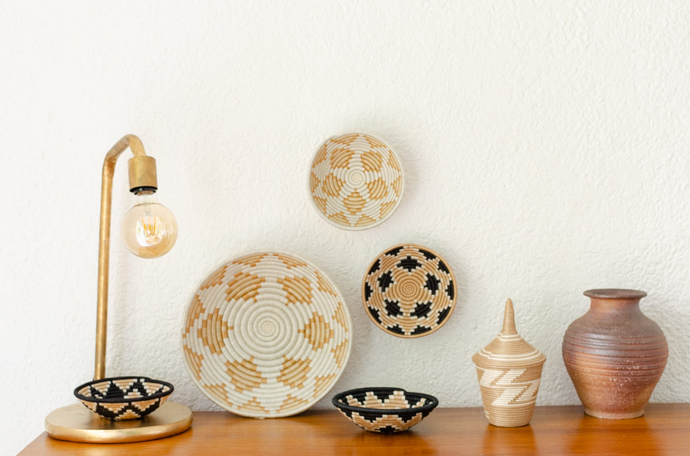 Handwoven African Winnowing Baskets – Traditional Decorative Craft Collection