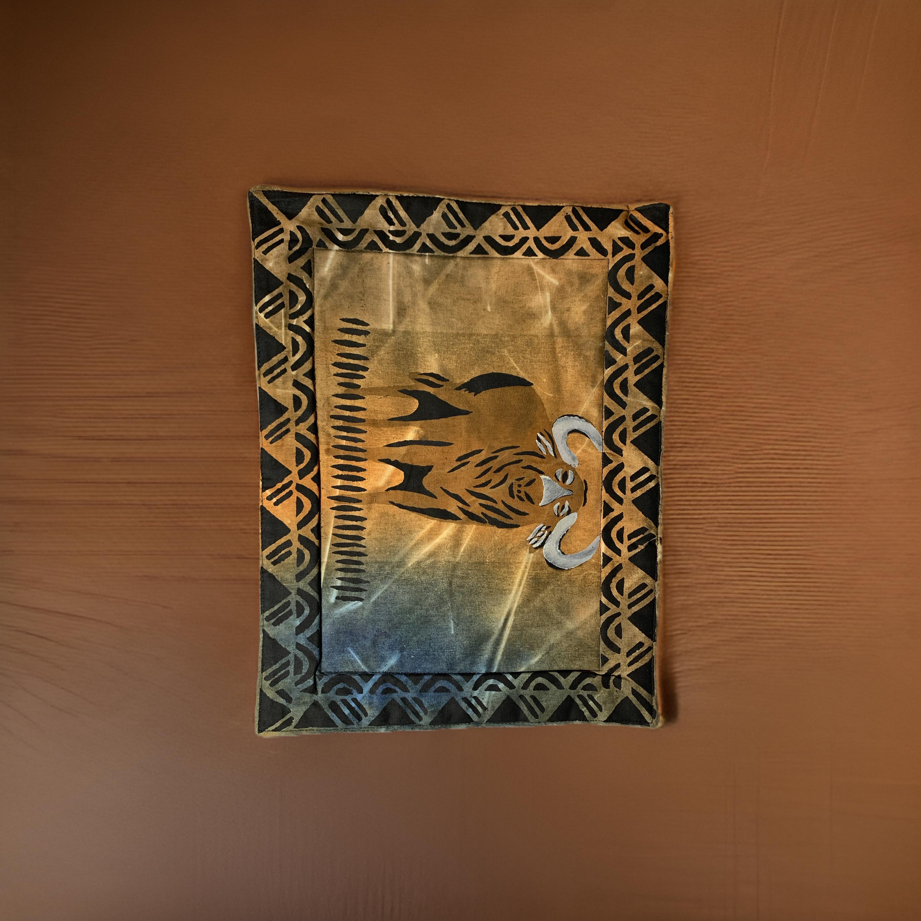 Handcrafted African Batik Placemats – Set of 6 (Buffalo Design)