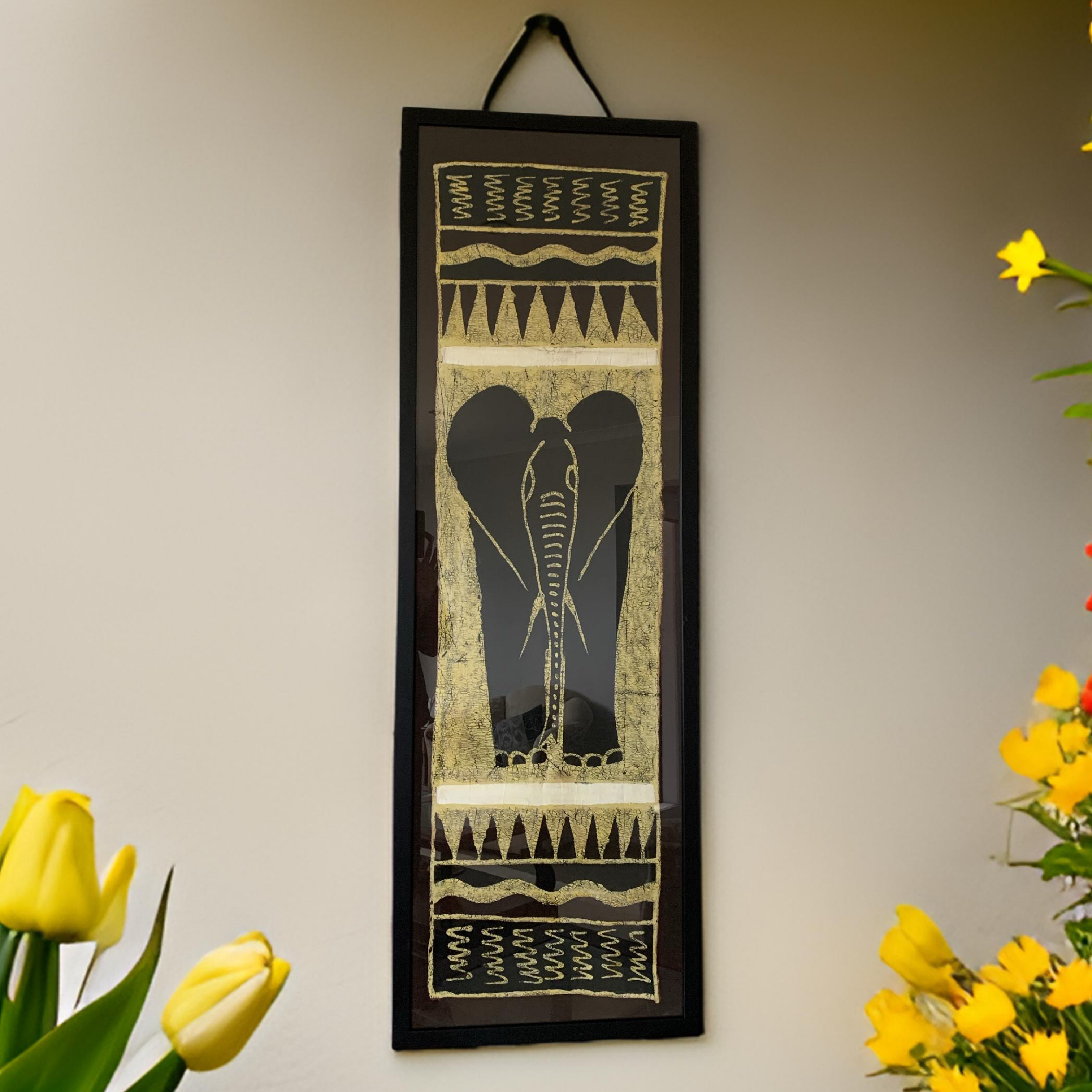 Framed Handcrafted Batik Artwork – serves as a wall hanging