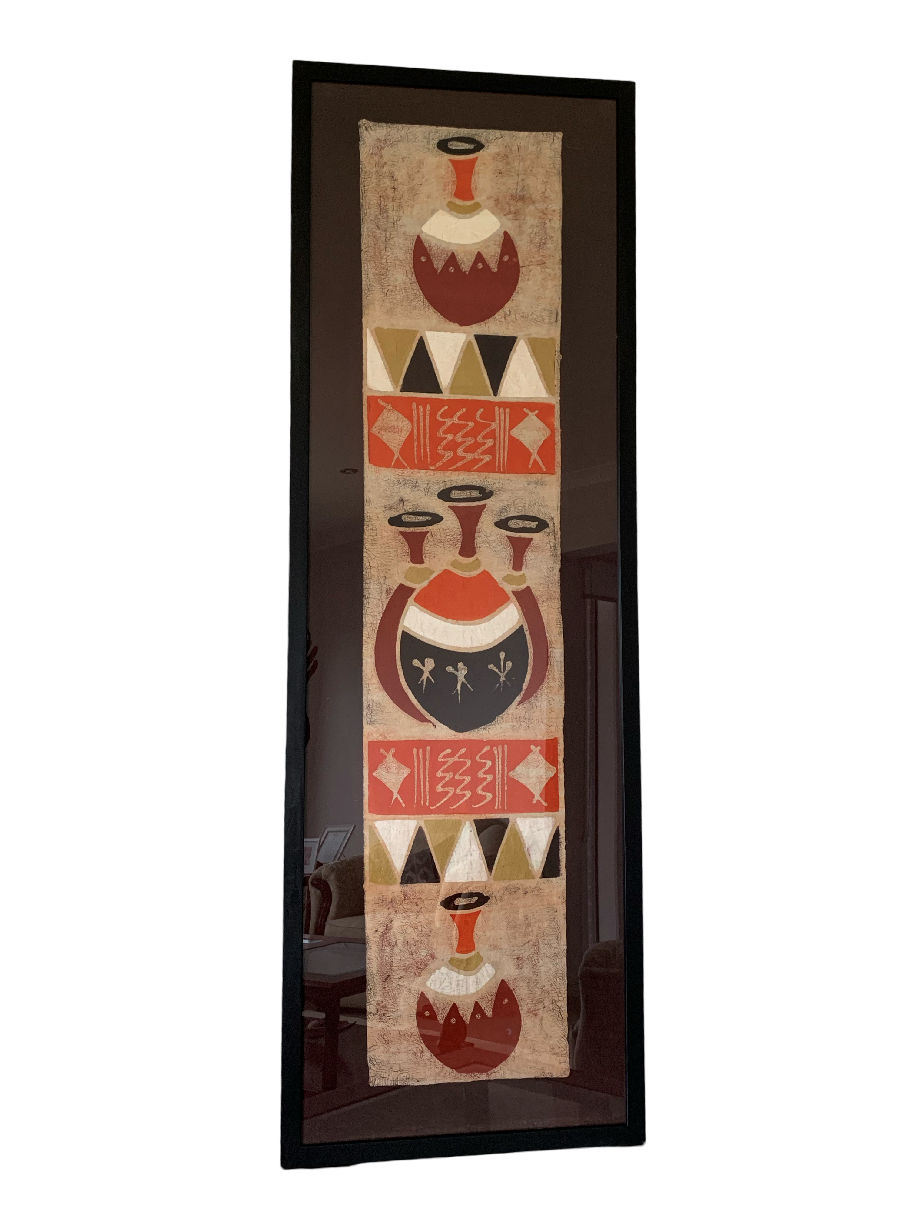 Framed Handcrafted Batik Artwork – serves as a wall hanging