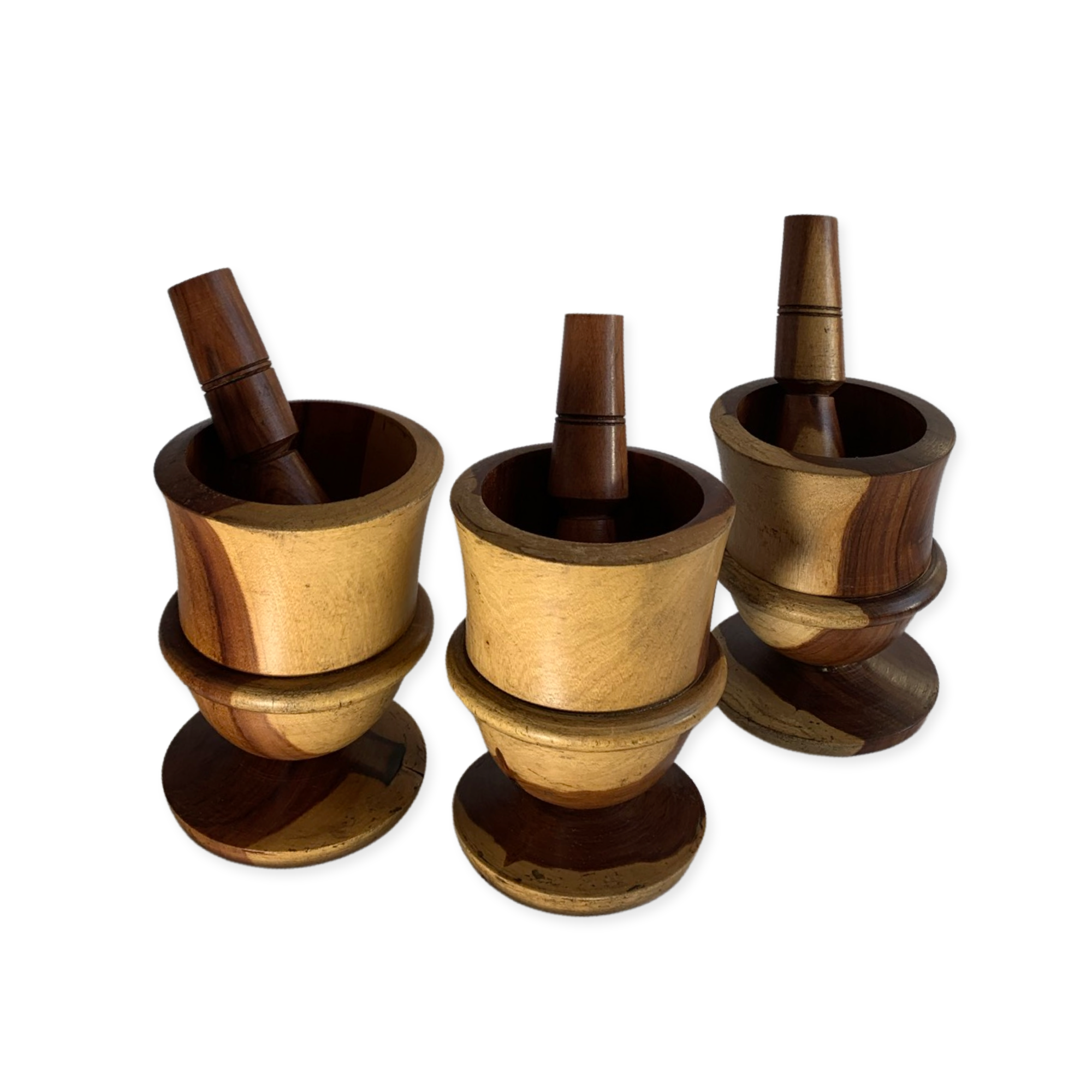 Handcrafted Wooden Mortar and Pestle – Functional Kitchen &amp; Decorative Artisan Piece