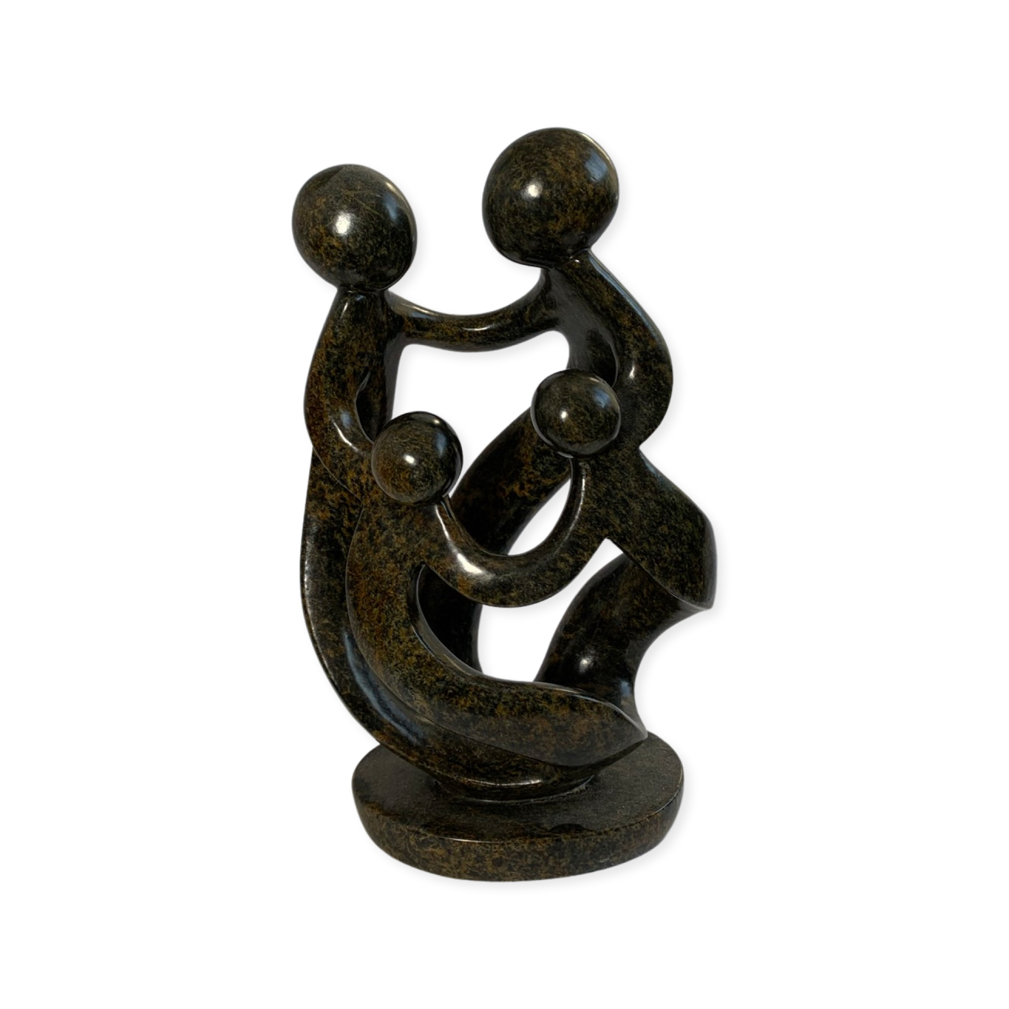 Serpentine Stone Sculpture – “The Family of Four” or – “The Family of Five”