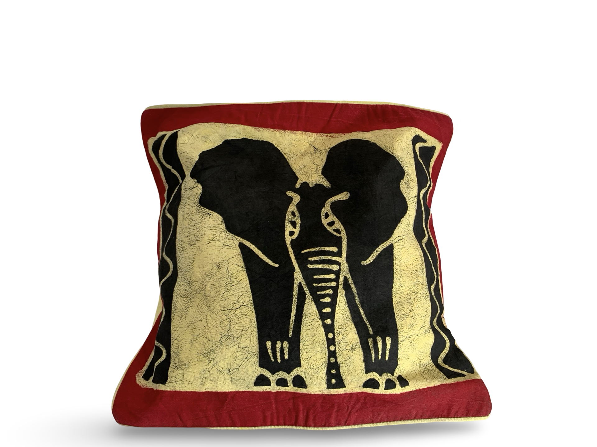 Handcrafted African Batik Cushion Covers – Wildlife Collection (Elephant, Rhino & Zebra Designs)