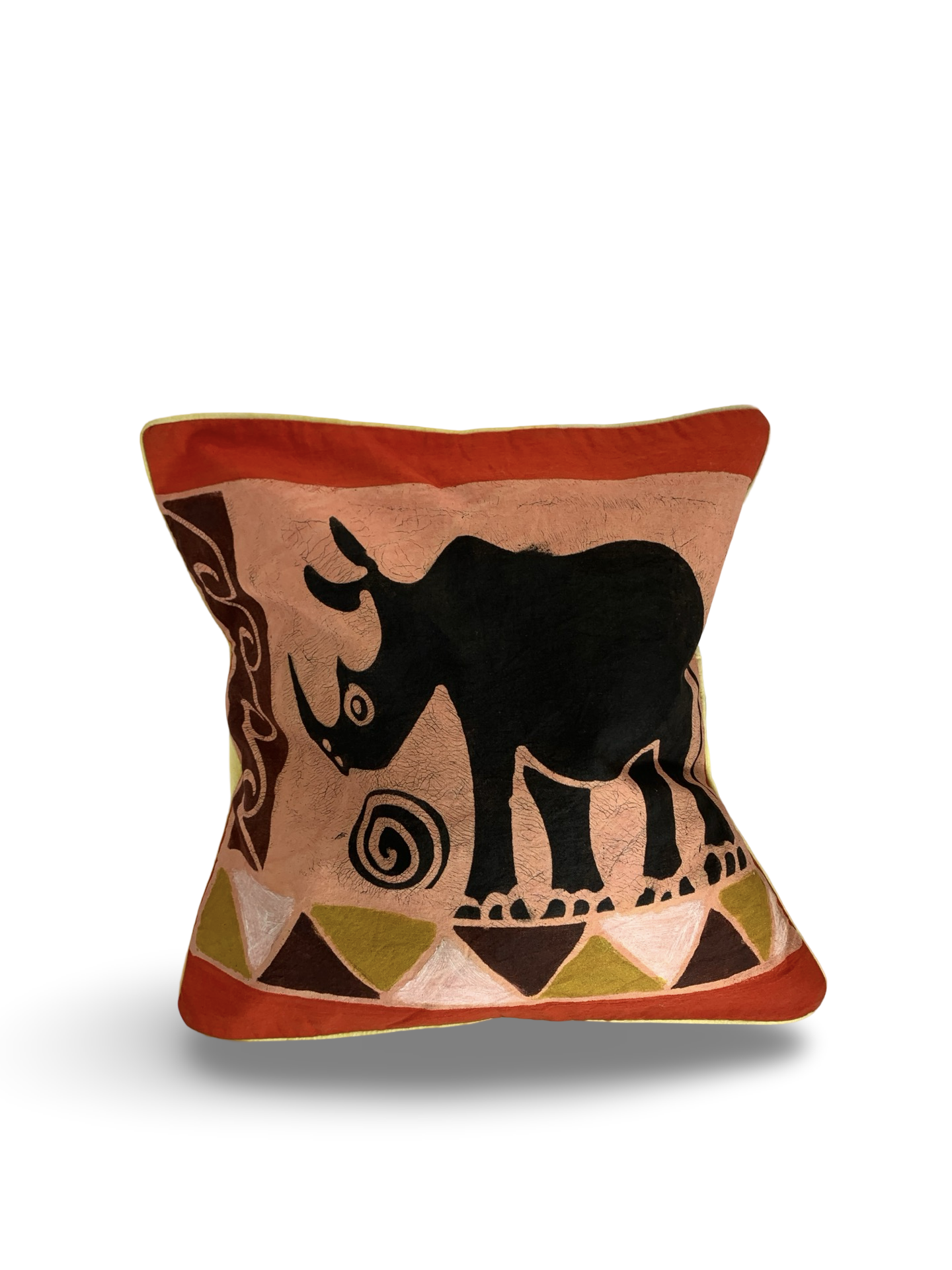 Handcrafted African Batik Cushion Covers – Wildlife Collection (Elephant, Rhino & Zebra Designs)