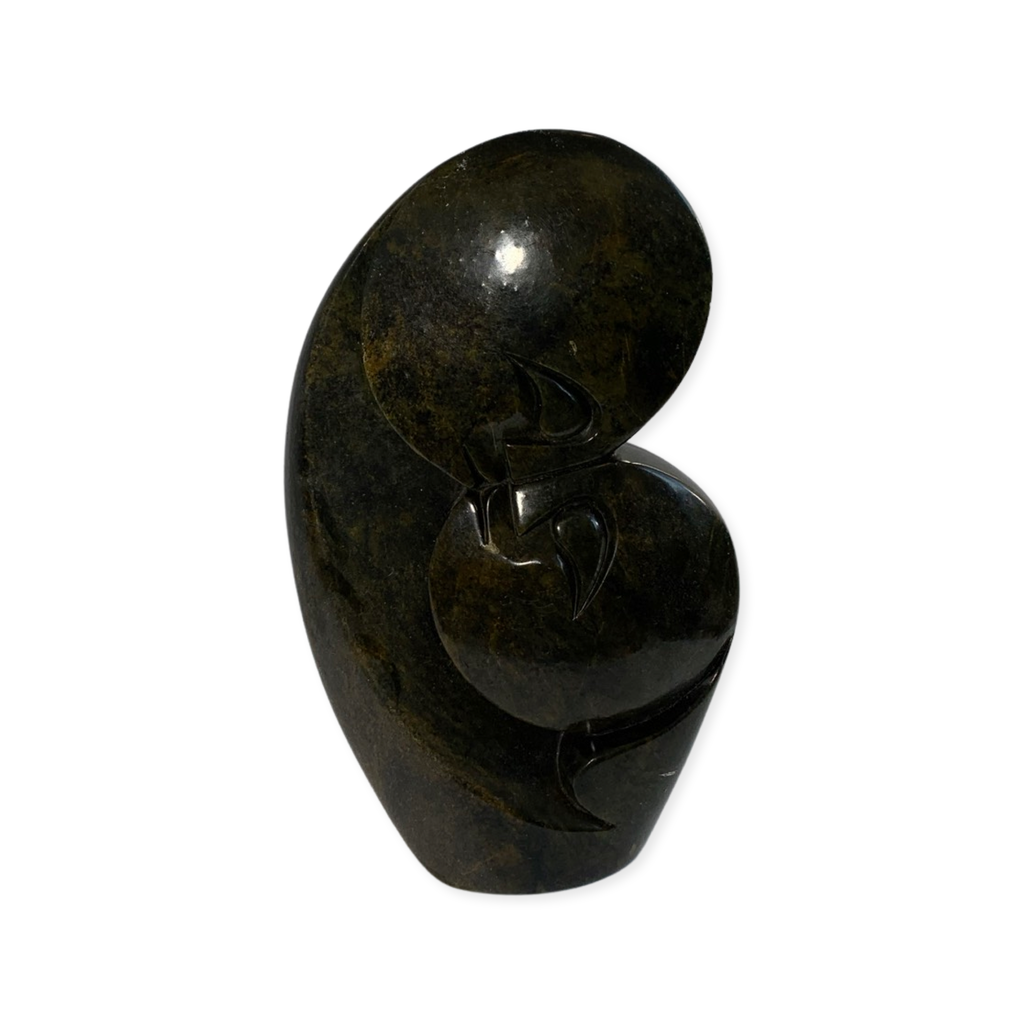 Serpentine Stone Sculpture – “The Lovers”